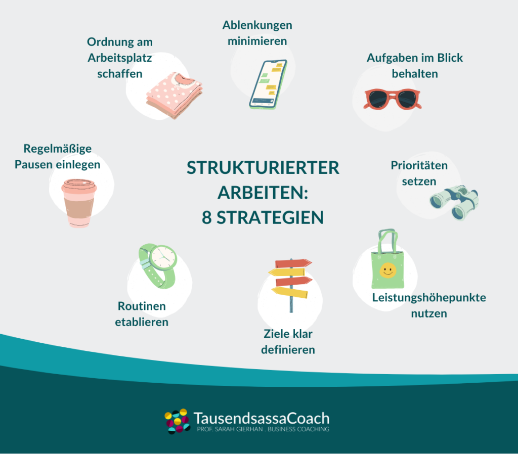 Strukturierter arbeiten - 8 Strategien TausendsassaCoach