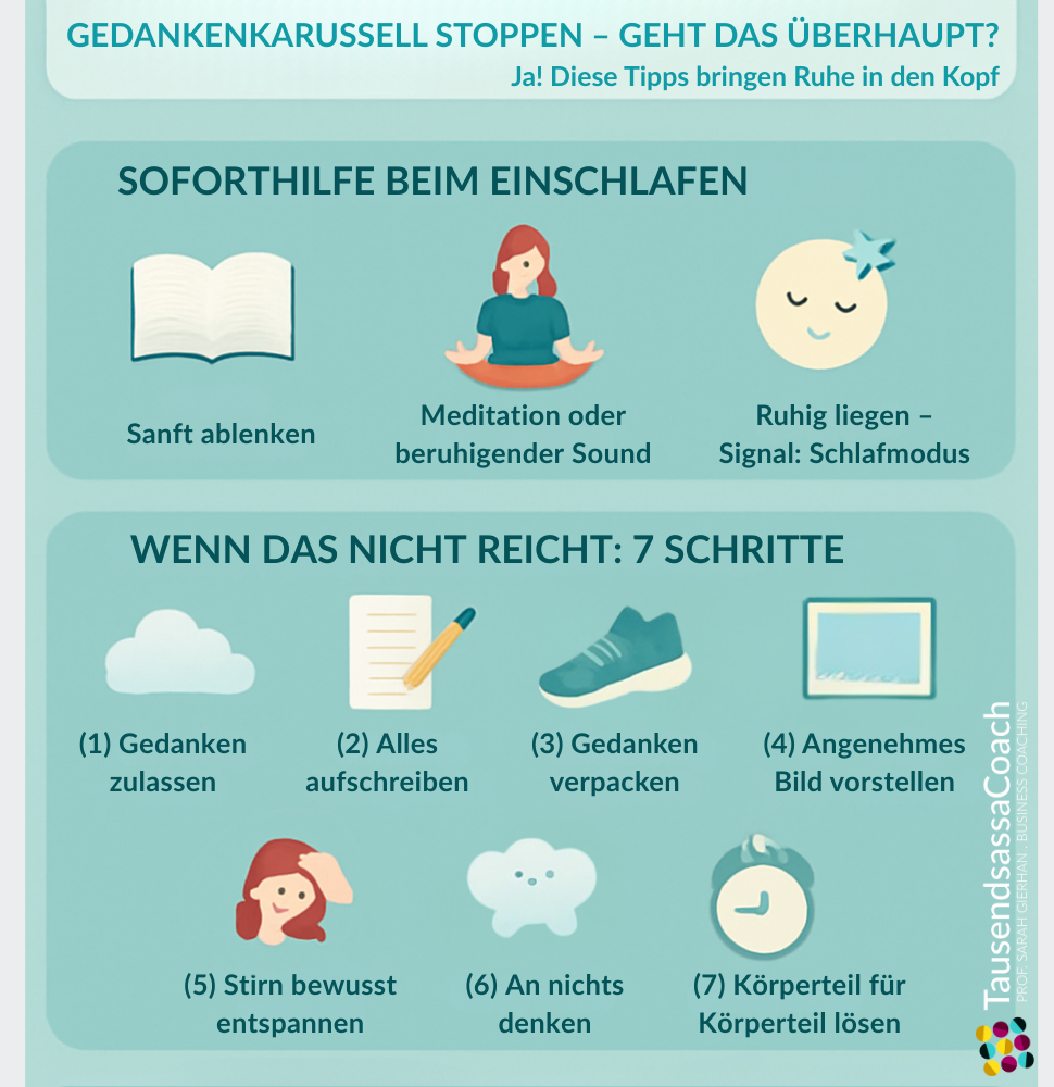 Endlich einschlafen - Gedanken loslassen einschlafen